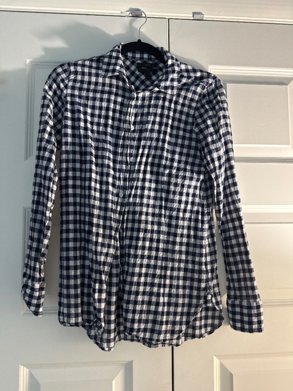 J Crew Gingham Blouse